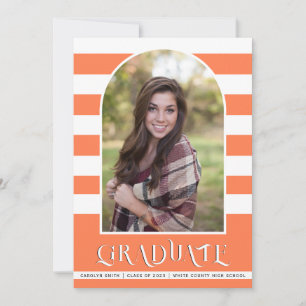 Faire-part Classe de corail de 2023 Arch photo graduation