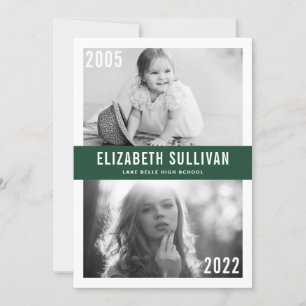 Faire-part Classe Green Once and Now de 2022