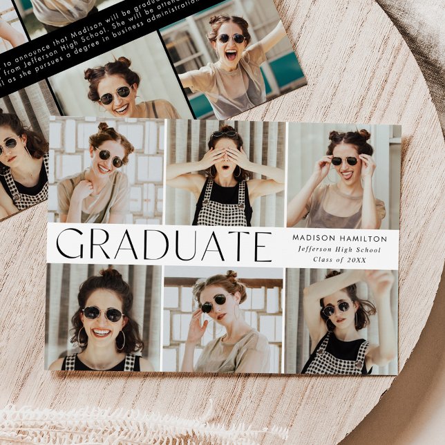 Faire-part Classique moderne 12 - Diplôme photo (Créateur téléchargé)