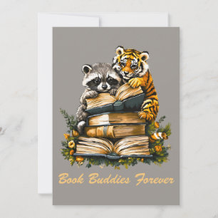 Faire-part Club vintage de livres de bois
