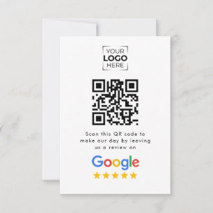 Faire-part Code QR de l'avis Google My Business