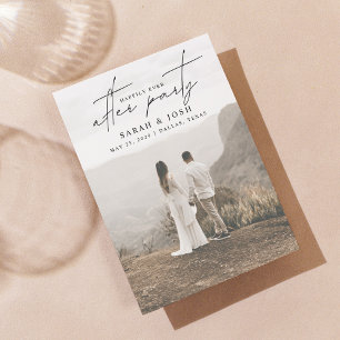 Faire-part Code QR Heureusement Jamais après la photo Party 2