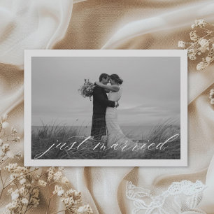 Faire-part Code QR Mariage Classique Just Married