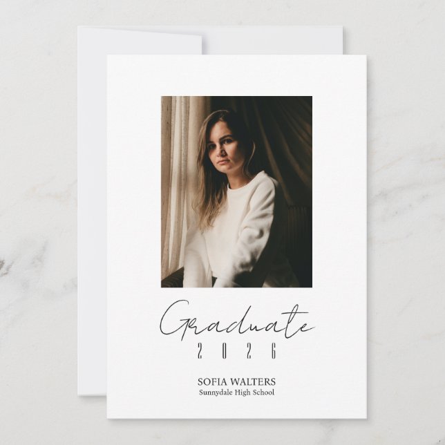 Faire-part Collage de photos Classe de script Promotion moder (Devant)