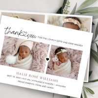 Collage de photos de naissance Chic Merci