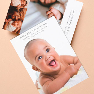 Faire-part collage photo en ligne bébé modifiable