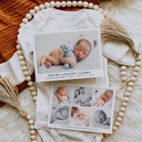 Collage photo simplement élégant pour la naissance
