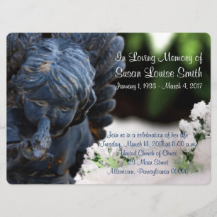 Faire-part commémoratif de la statue d'Ange