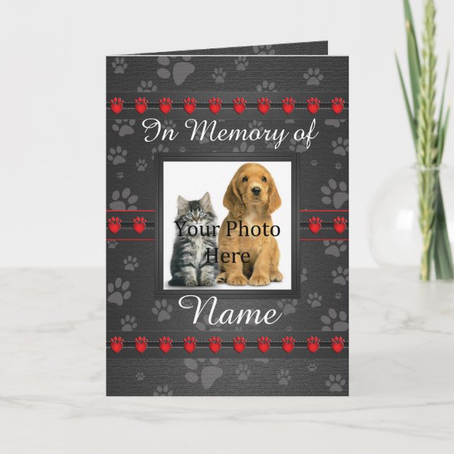 Faire-part commémoratif personnalisé - compagnon f (Devant)