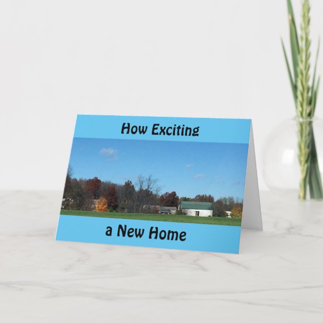FAIRE-PART COMMENT UNE NOUVELLE MAISON PEUT ÊTRE EXCITANTE (Devant)