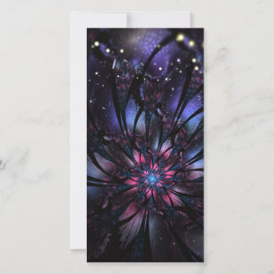 Faire-part Conception Abstraite des fleurs fractales.