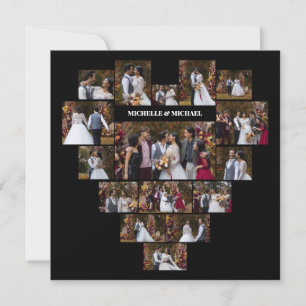 Faire-part Concevez Votre Propre Collage De Photos En Forme D