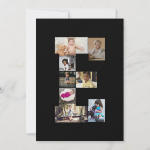 Faire-part Concevez votre propre lettre E photo Collage