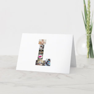 Faire-part Concevez votre propre lettre L photo Collage