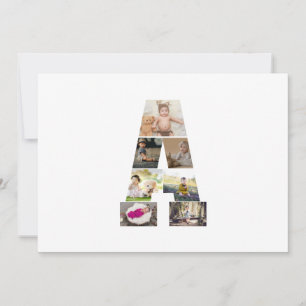 Faire-part Concevez votre propre lettre Un collage photo