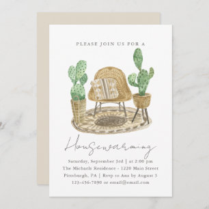 Faire-part Confortable Plante New Home Ménage