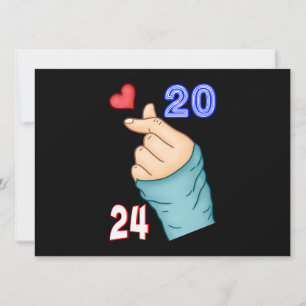 Faire-part Coréen Coeur 2024