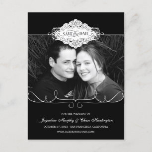 Faire-part Couture Simple Enregistrer La Date Carte Postale -