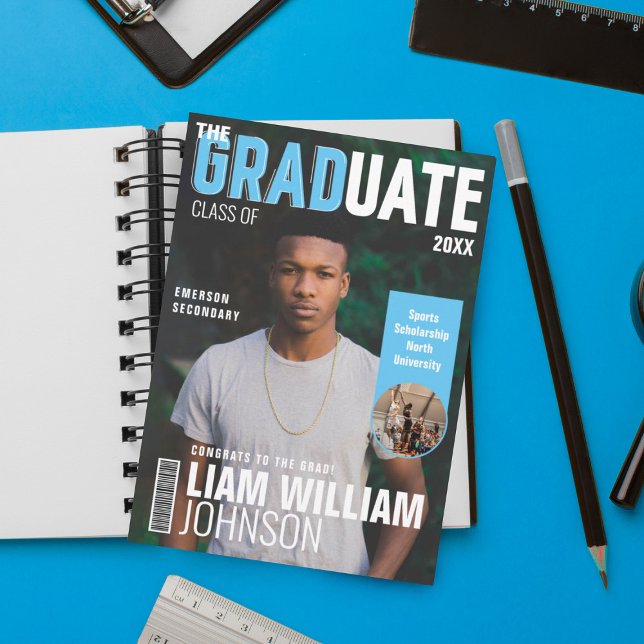 Faire-part Couverture du magazine Grad Gras Personnalisé (Créateur téléchargé)