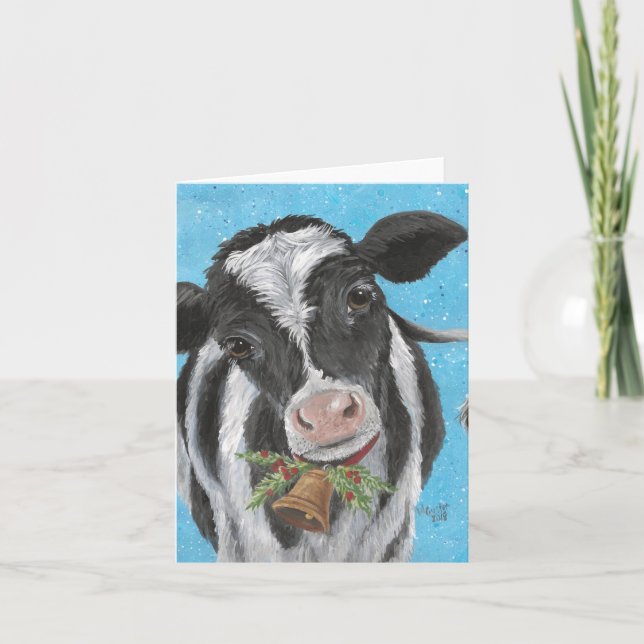 Faire-part Cow Bell Folded Card (Devant)