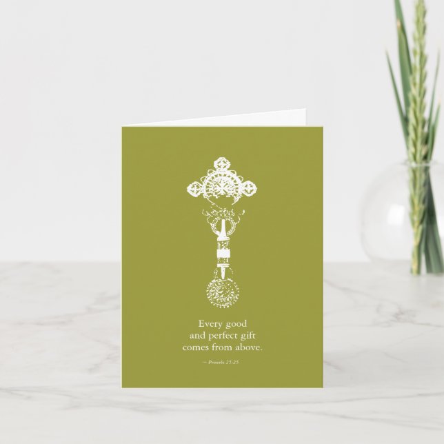 Faire-part Croix éthiopienne (Devant)