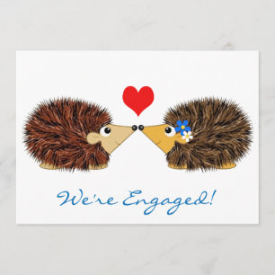 Faire-part Cuddley Hedgehogs Nous sommes engagés
