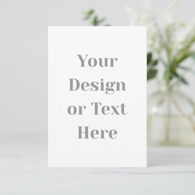 Faire-part Customizable Your Design or Text Here Personalized (Debout devant)