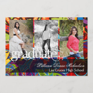 faire-part d'aîné d'aérographe du graffiti 5x7