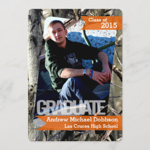 faire-part d'aîné de camouflage de Camo des