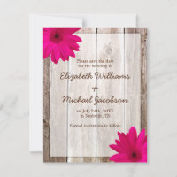 Faire-part d'annonce de mariage rustique à la marg