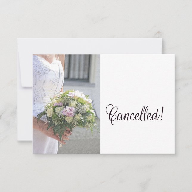 faire-part d'annulation du mariage (Devant)