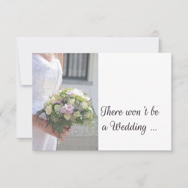 faire-part d'annulation du mariage (Devant)