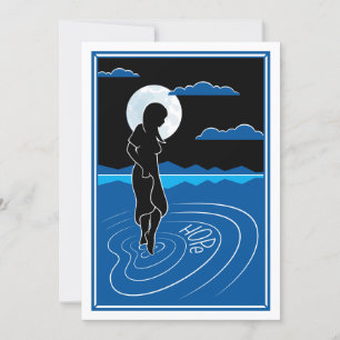 Faire-part Dans cette profonde réflexion 2_Flat Card 5"x7"