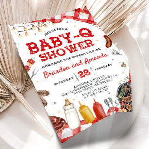 Faire-part de Baby Shower Baby-Q, Baby Q Jardin ar
