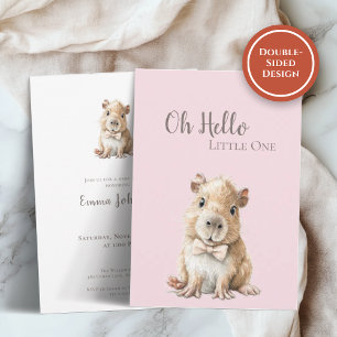 Faire-part de Baby Shower Capybara