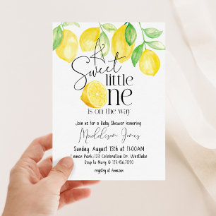 Faire-part de Baby Shower Citron