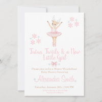 Faire-Part de Baby Shower "Contes d'Hiver"