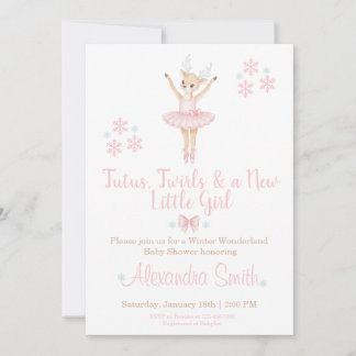 Faire-Part de Baby Shower "Contes d'Hiver"