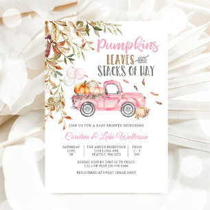 Faire-part de Baby Shower d'automne