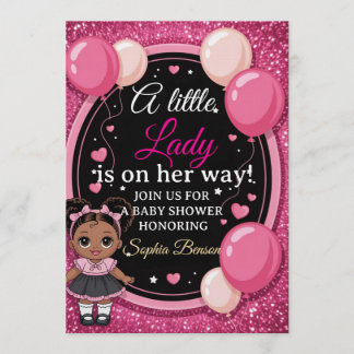 Faire-part de Baby Shower Élégant et Chic "Petite