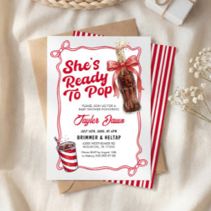 Faire-Part de Baby Shower "Elle est Prête à Explos