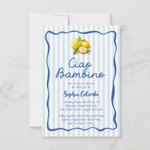 Faire-part de Baby Shower Italian Lemon Cio