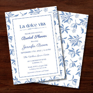 Faire-Part de Baby Shower La Dolce Vita   Italien