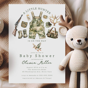 Faire-part de Baby Shower Little Hunter