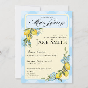 Faire-part de Baby Shower Mariage sur le thème du
