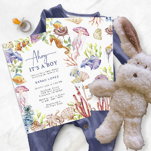 Faire-part de Baby Shower Matelot