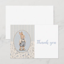 Faire-part de Baby Shower Personnalisé, Lapin Vint