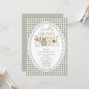 Faire-part de Baby Shower pour bébé de la ferme lo