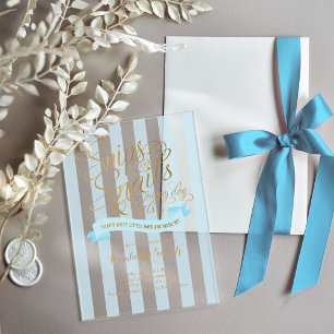 Faire-part de Baby Shower pour Bébé Garçon "Coquil