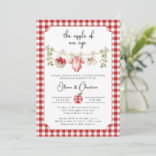 Faire-Part de Baby Shower pour Couple La Prunelle